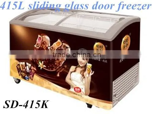 Ice Cream Freezer, Top Sliding Glass Door Chest Freezer Display Freezer photo-3