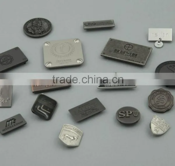 Custom Excellent Quality Fashion Metal Clothing Tags for Handbags photo-2