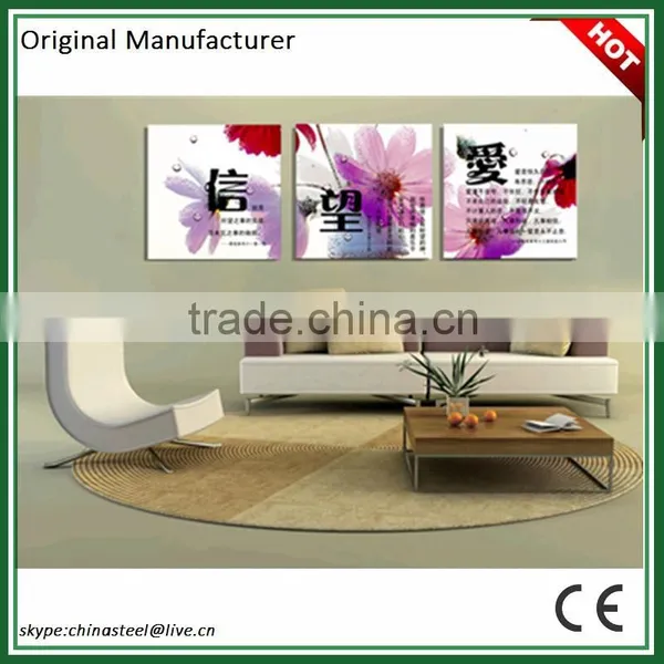 Triptych Purple Scenery Christian Frameless Painting photo-3
