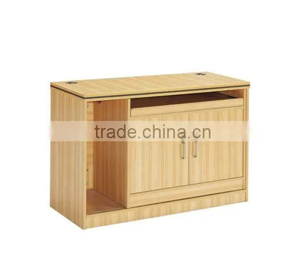 Unique wooden computer table with storage