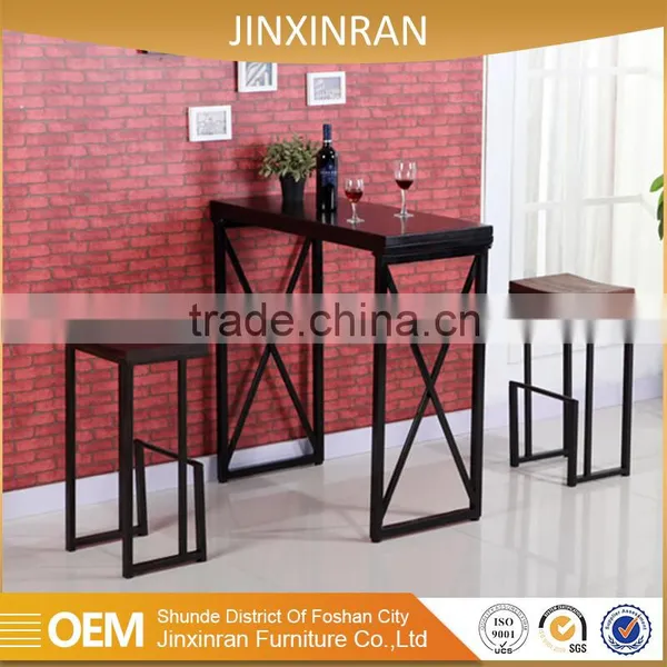 Foshan Factory Wholesale Resturant Furniture Black Iron Tee Table