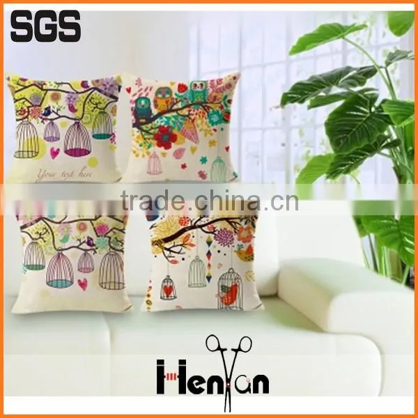 Wholesale Custom Printed Cotton&linen Sofa Air Cushion Car Seat photo-4