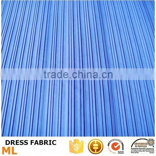 Fashion Dress Fabric Colorful Pleated Apparel Fabric for Mommy and me Maxi Dress