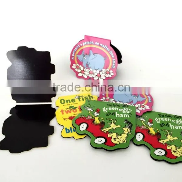 Bulk Pack Beautiful Design PVC Magnetic Bookmark High Quality Promotional Soft Magnetic Bookmarks photo-2