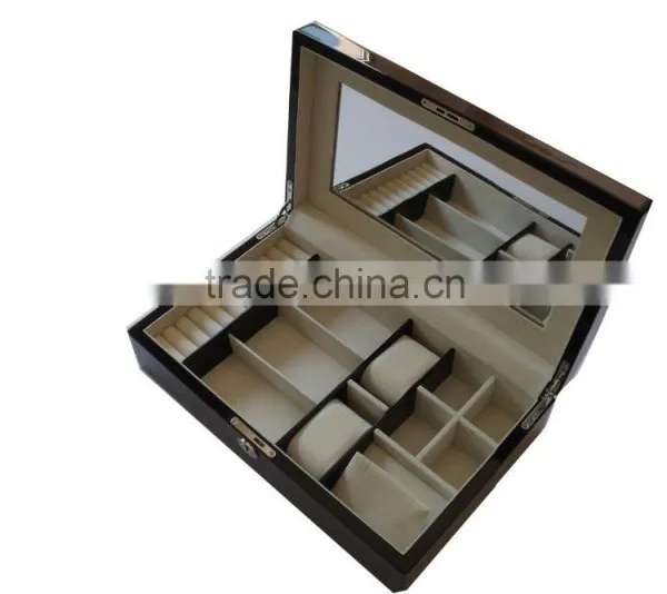 Exquisite Wooden Jewelry Box in High Glossy Finish photo-3