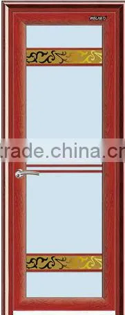 Modern Aluminum Door for Bathroom Frosted Glass Interior Doors photo-5