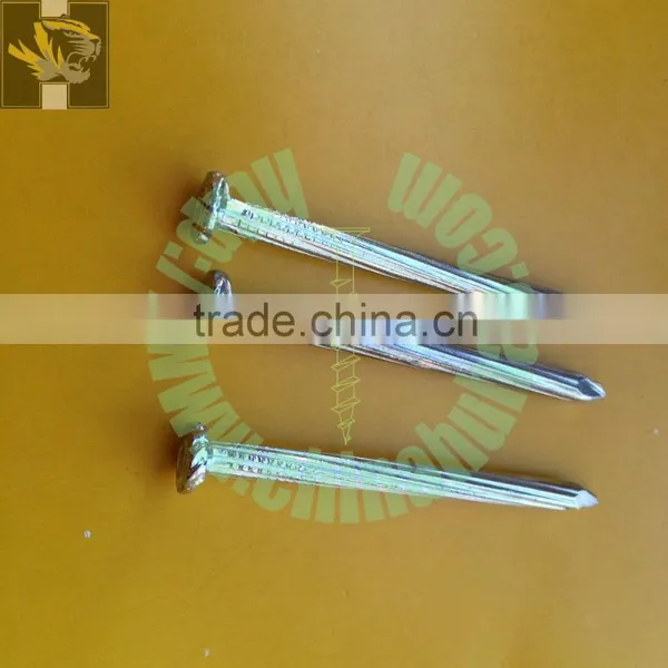 Zinc Plated Popular Sizes Fluted Shank Steel Cement Nails photo-2