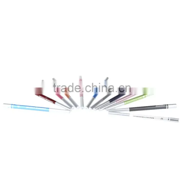 12Pcs/set Fashion Vivid Color Glitter Liner Eye Shadow Eyeliner Pencil Pen 2 in 1 Cosmetic Makeup Tool photo-4