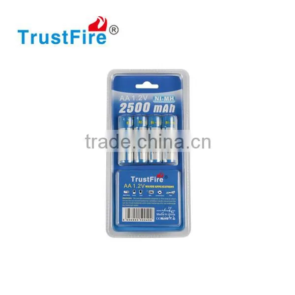 Trustfire Original Factory Cylindrical Battery 1.2V Rechargeable AA NI-MH Battery 2500mAh With Nipple Top photo-5