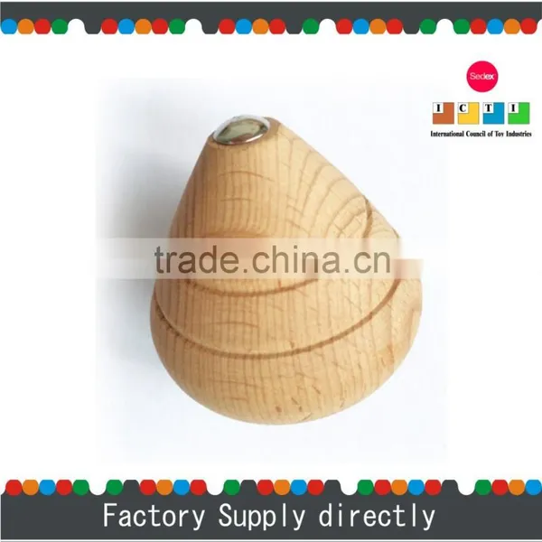Hotsale Natural Color New Cheap Wooden Spinning Top