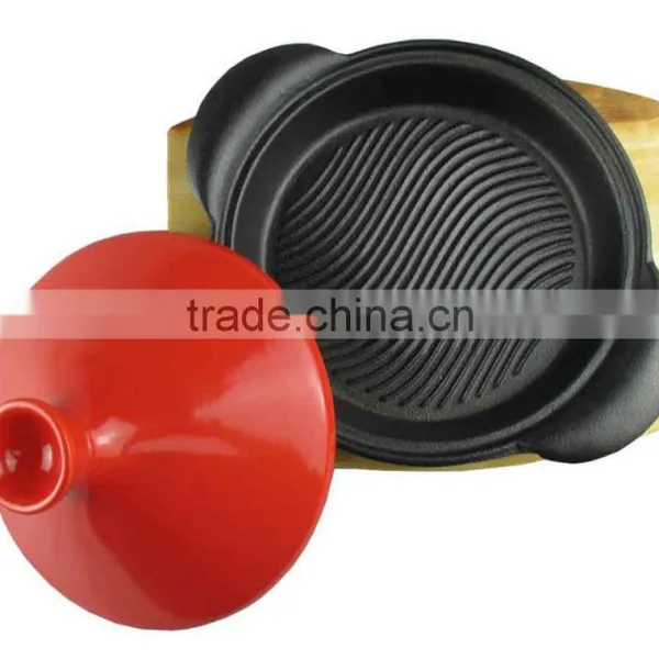 22cm Enameled Cast Iron Tagine With Handles photo-2