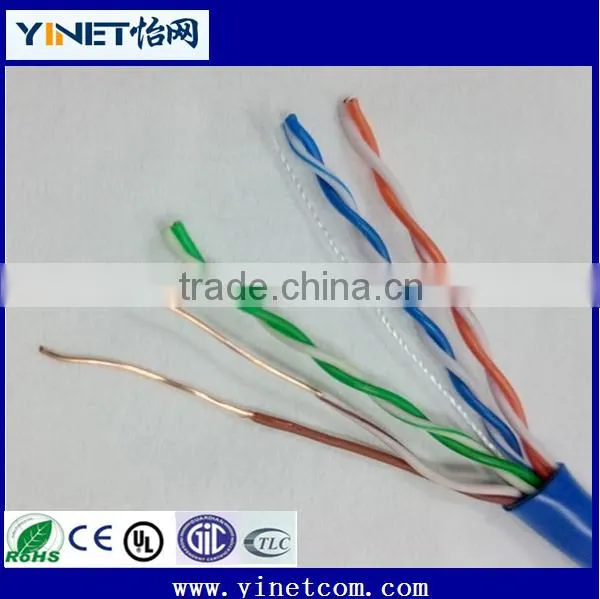 Hot Selling 4 Pair Utp Cat5e Cable 24awg Utp 100% Copper Lan Cable for IP Camera photo-2
