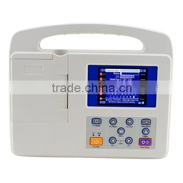 China Medical Devices AC/DC Power, Built-in Rechargeable Ni-H Battery Poratble Ecg Machine for Sale photo-3