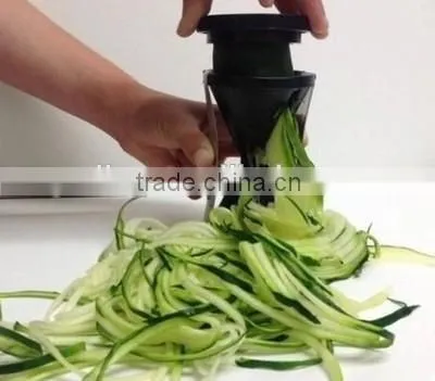 2016 Easy Use Manual Grip Veggie Spaghetti Maker , Custom Logo Vegetable Spiral Slicer , Update Improved Spiralizer Dishwasher photo-5