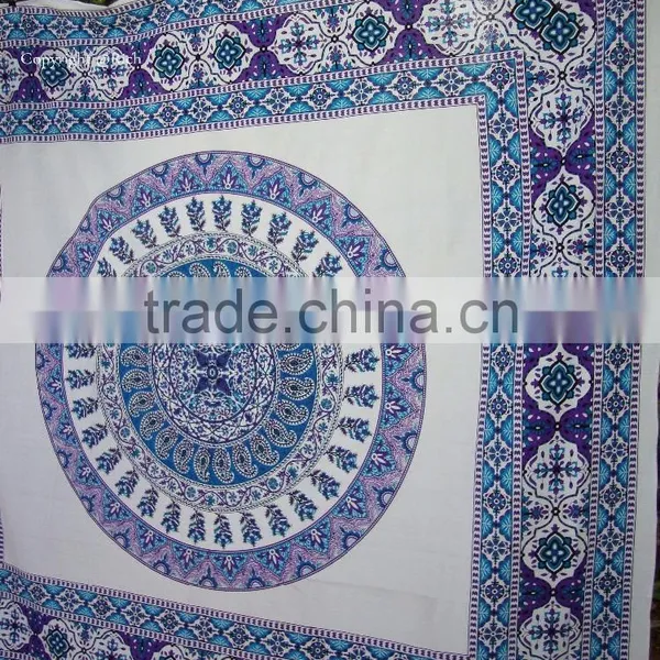 Wholesale Home Decor Wall Hanging Tapestries Cloth Fabric Ombre Indian Mandala Tapestry photo-5