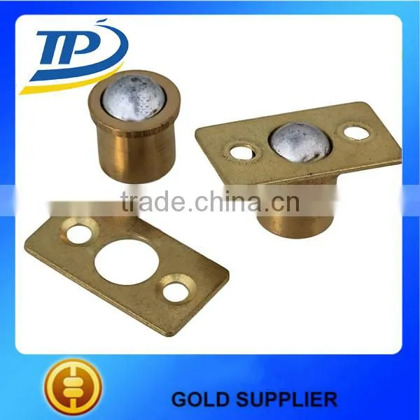 Brass door roller catch cabinet closet door ball catch with strike plate
