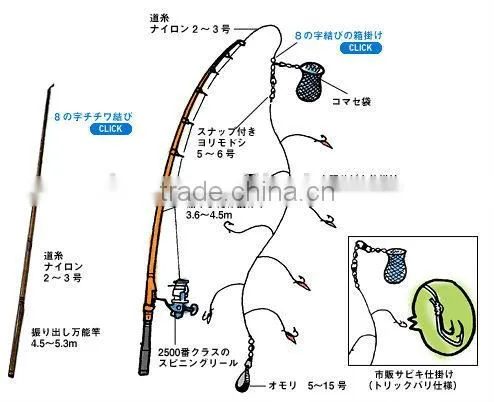China Made Real Fish Skin, Paternoster Whiting Rigs, Sabiki Fishing Rigs photo-6