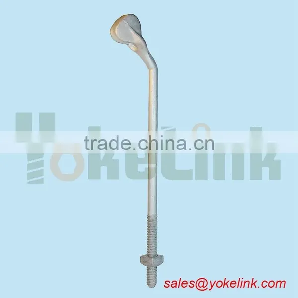 Pole Line Hardware Electric Power Fitting Assembly Guy Bolt Hot Dip Galvanized Screw Bolt Forged Thimble Eye Bolt photo-2