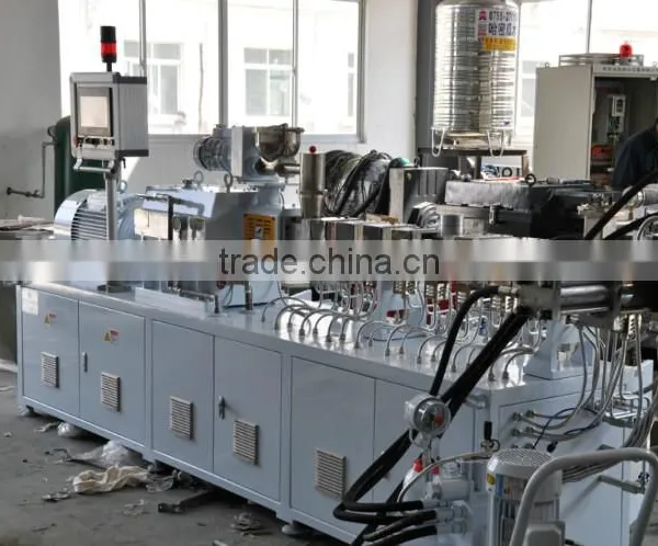 Small Plastic Masterbatch Granulator Twin Screw Extruder Compounding Granules Pelletizer Extruder photo-4