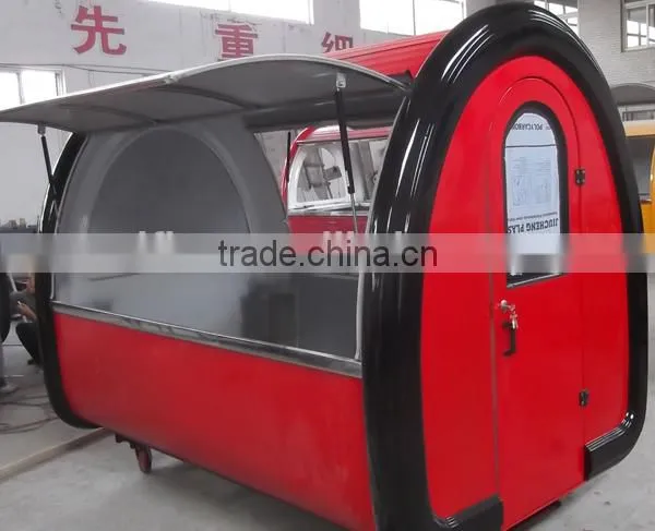 New Condition Hamberger Street Mobile Hand Push Food Cart for Sale photo-3