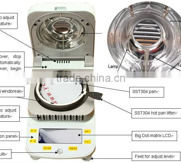 100g 0.005g Best Quality Antique Lubricating Oil Moisture Analyzer photo-3