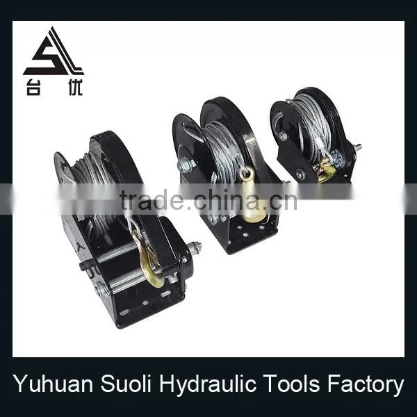 Manufacturing 1200lbs Galvanized Mechanical Pickup Winch With Wire Rope photo-5
