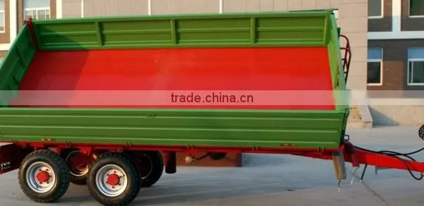 Tractor Hydraulic Farm Tandem Tippping Trailer, Tipping Wagon, Dump Trailer, Dump Wagon From 2Ton~8 Ton, Rear and Side Tipping photo-4