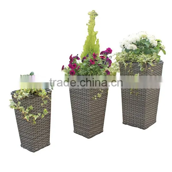 3 Sizes Flower Planter Outdoor Garden Stackable Planter photo-2