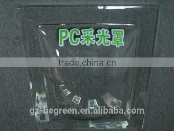 Polycarbonate PC Plastic Fiberglass Roof Panel Skylight Frame for Led Lighting Cover photo-2
