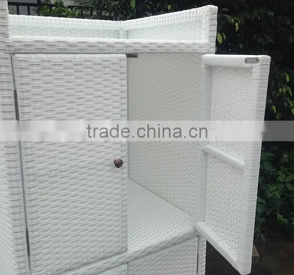 Rattan Furniture Waterproof Wicker Storage Cabinets photo-3