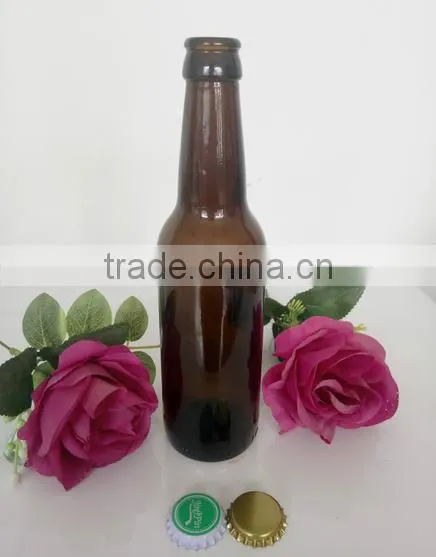 Haonai 330ML AMBER GLASS BEER BOTTLE,BROWN BOTTLE BEER 33CL,BEER BOTTLE photo-6
