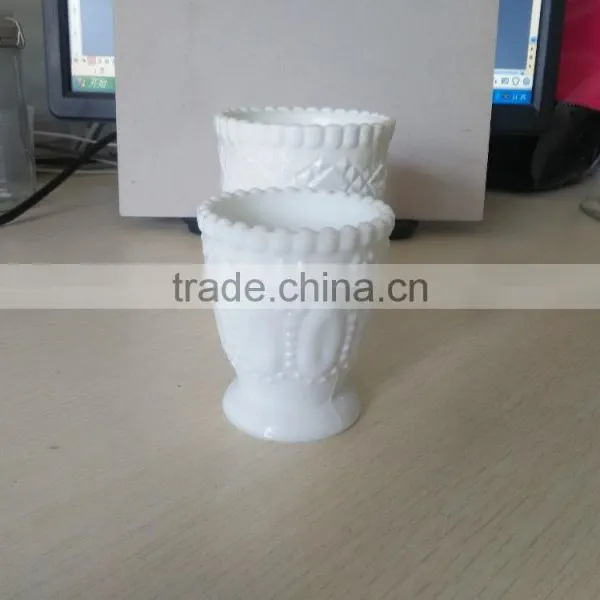 White Cup Shape Candle Jar photo-3