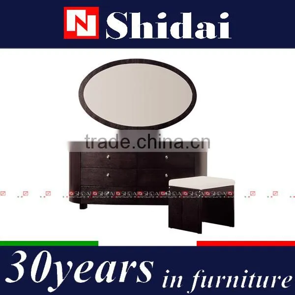dressing table mirror lights / wooden dressing mirror with storages / dressing table mirror M-6