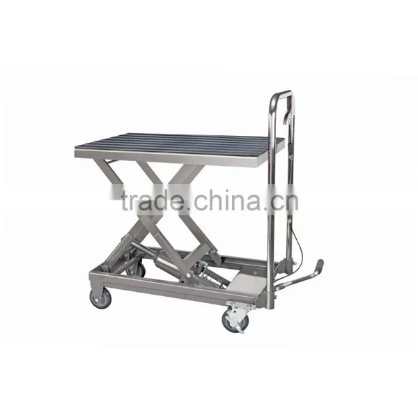 150KGS,300KGS,500KGS Hydraulic Lift Table Cart photo-4