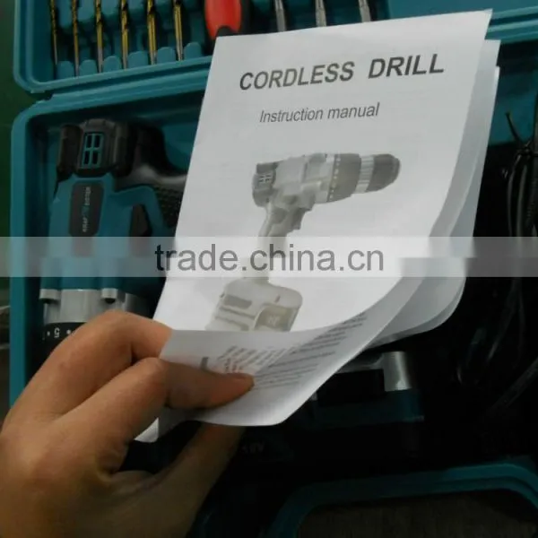 New 2014 Manufacturer China Wholesale Supplier 18V Li-ion Dewalt Cordless Drill of Power Tool Sets Tool Box photo-2