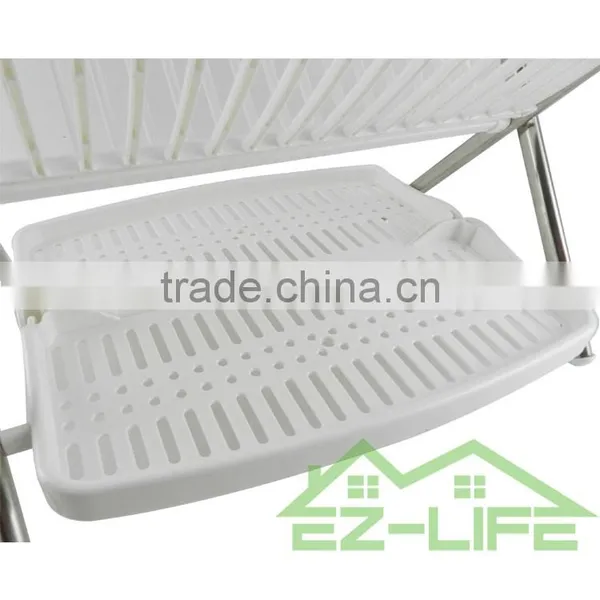 2017 Best Foldable Stianless Steel Shape V Kitchen Table Storage Dish Drying Rack photo-5
