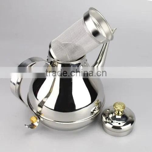 Portable Stainless Steel Hot Coffee Kettle Red Tea Kettle photo-5
