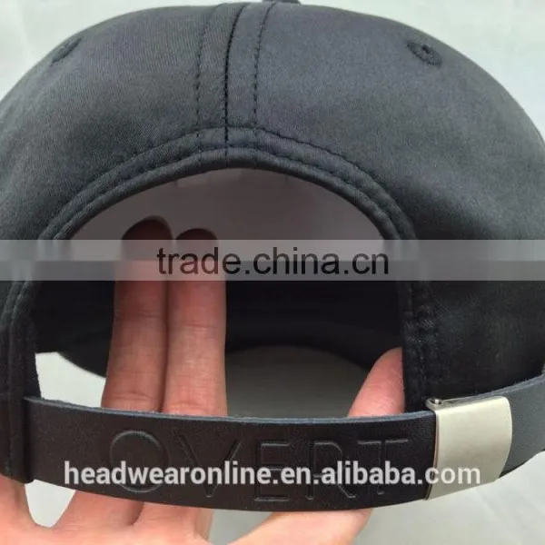 Custom Fashion Leather Baseball Cap With 3d Embroidery photo-5