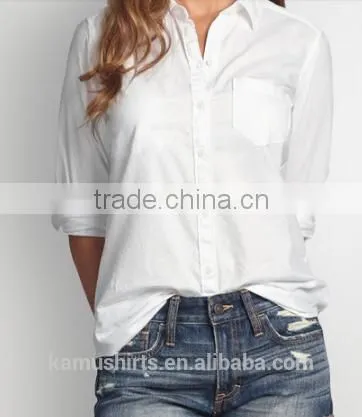 Woman Shirts Blouse Camisa White Shirts Ladies