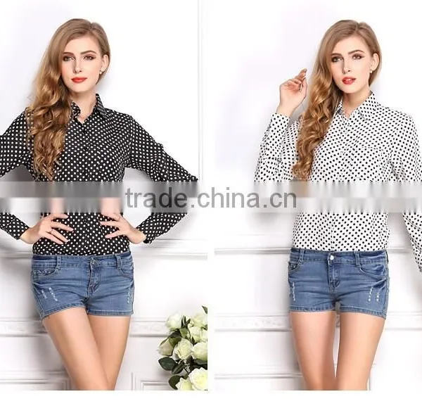 Newest Best Summer Temperamen Fashion Shirt Ladies Blouse Latest Shirt Designs for Women Office photo-2