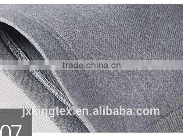 Jiangxi Kingtex Hot Sale Combed Cotton French Terry Contrast Sleeve Top Jumper Knitting Hoodies Set With SGS Certification photo-5