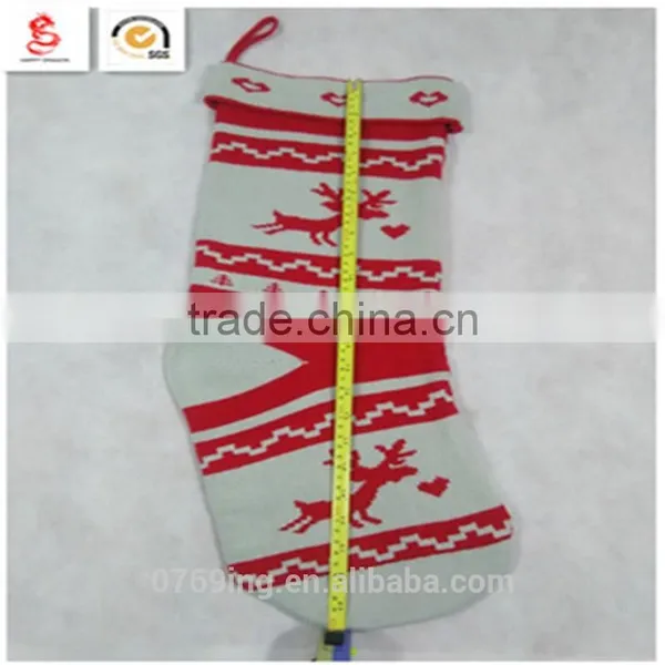 Home Decoration Christmas Knitted Sock Festival Christmas Decoration Sock photo-2