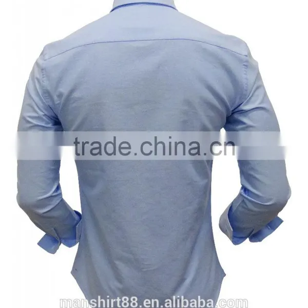 2017 New Design London Collar Special Placket and Pocket Oxford Men Shirts photo-3