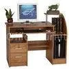 Walnut Melamine Board Wooden Office Desks ,Standing Computer Table DX-8510