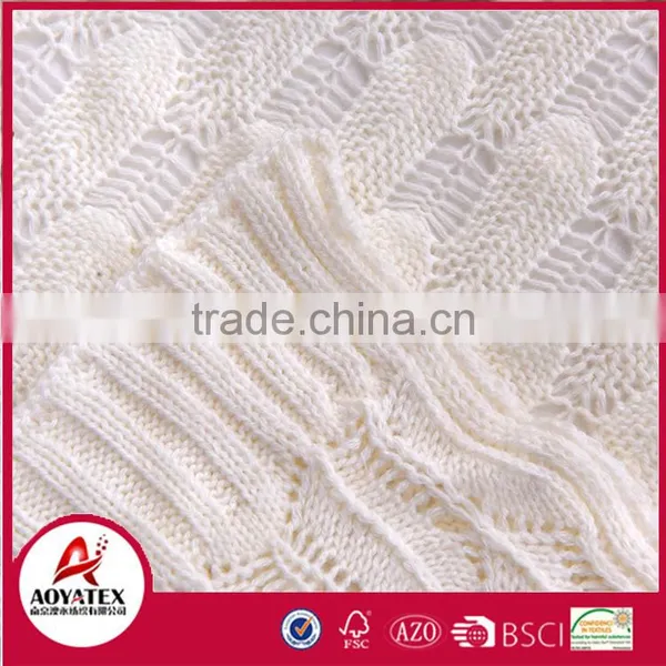 High Quality Cheap Price Acrylic Knitted Crochet Blanket photo-3