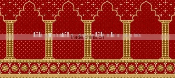 100% Polypropylene Top Quality Muslim Use Mosque Prayer Carpet photo-2