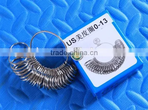US 0-13 Metal Finger Ring Sizer Ring Measuring Gauge Jeweler Sizing Tool Silver Gold Jewelry Making Tool photo-2