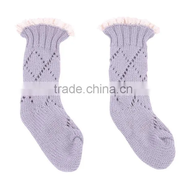 Baby Christmas Lace Boot Socks With Solid Color, Baby Boot Warmer Socks photo-5