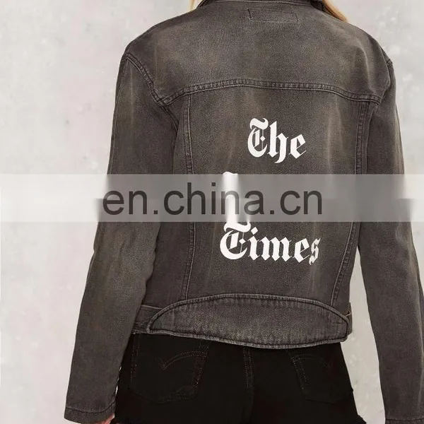 China Wholesale Denim Jackets Suppliers Custom Printed Denim Jacket photo-2