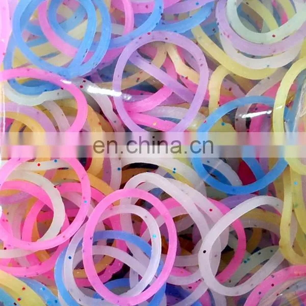 Glitter Powder Wholesale Elastic Rubber Bands RL-0050
